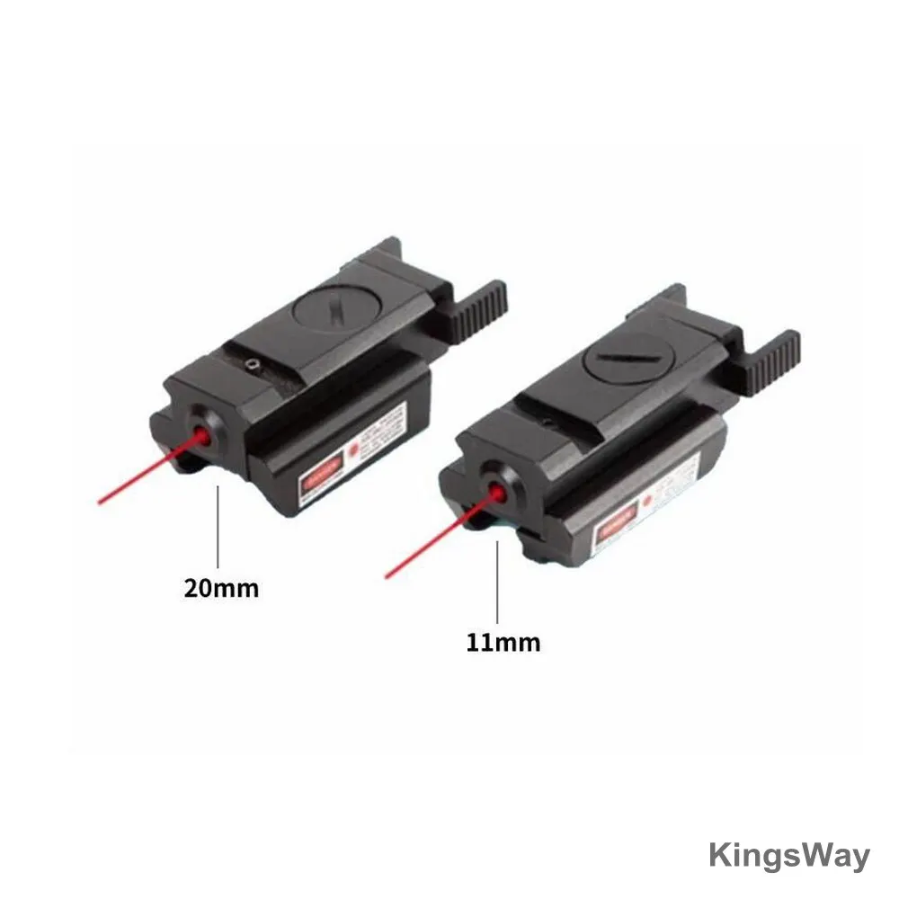 Mirino Laser a punto rosso da caccia per accessori per pistole con supporto Picatinny 11mm/20mm Weaver/Picatinny Rail Mini Compact Mira Laser