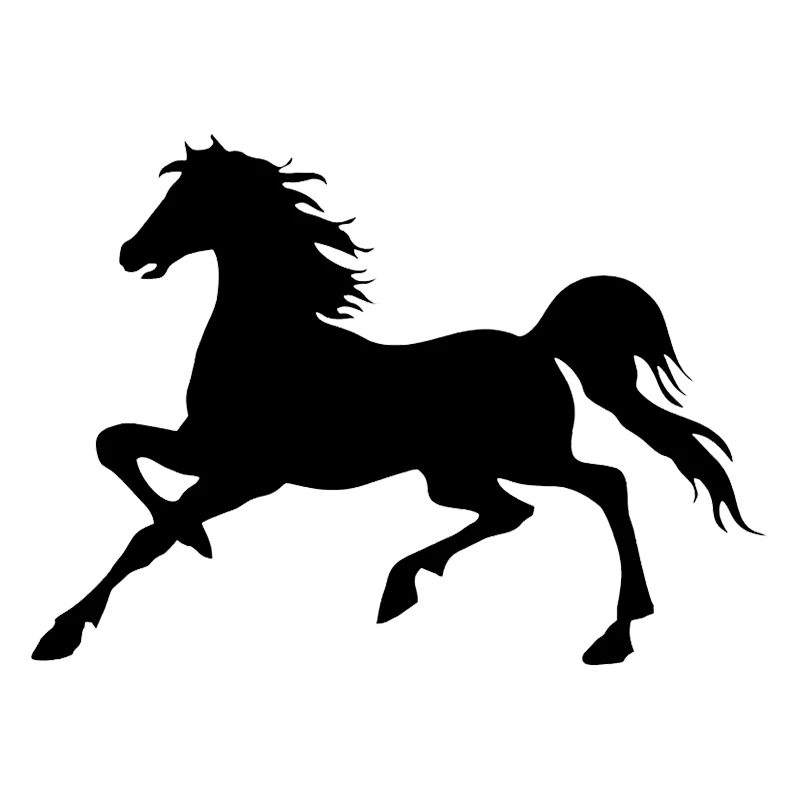 

41236 # Die-Cut Vinyl Decal Horse Car Sticker Waterproof Auto Decors on Car Body Bumper Rear Window