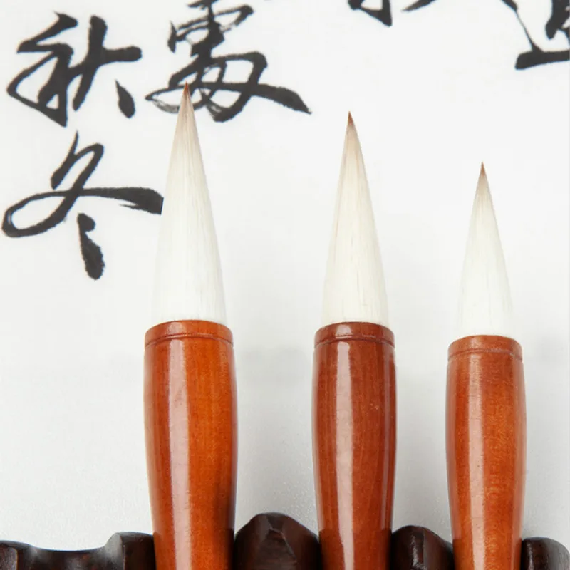 Multiple Hair Chinese Calligraphy Brush Pen Regular Script Couplet Lian Writing Brush Chinese Traditional Painting Brush Pen