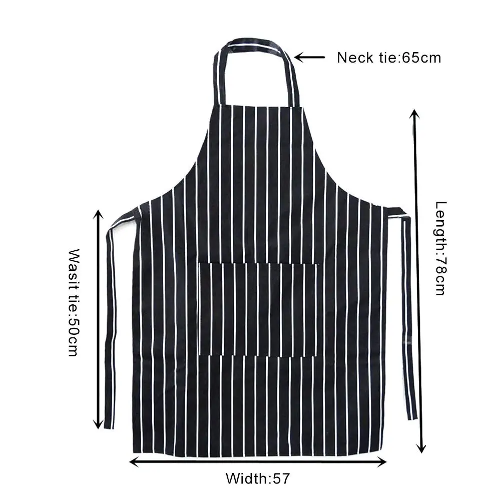 Womens Mens Cooking Chef Kitchen Restaurant BBQ Apron Dress With 2 Pocket Adjustable Adult Apron Waiter Apron Kitchen Cook Apron