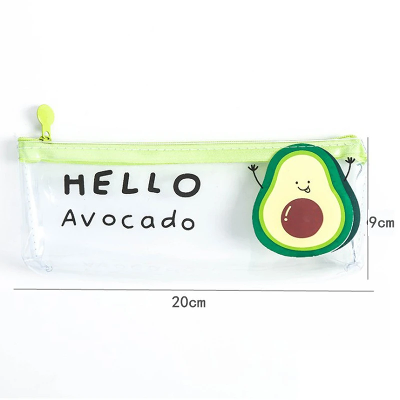 1 pcs Pencil Case Avocado School Pencil Box Pencilcase Pencil Bag School Supplies Stationery