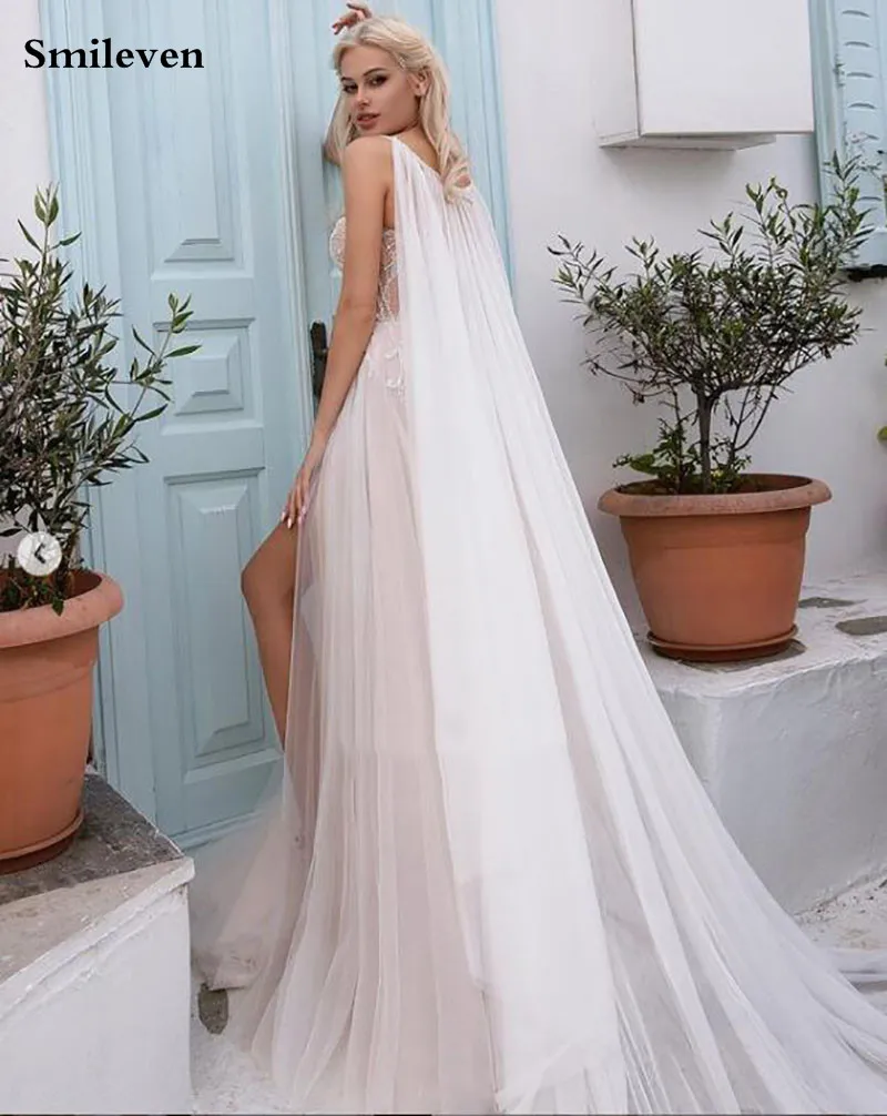 Vestido de noiva a linetinho, laços espaguete, vintage, para casamento, festas de casamento, fada, 2021