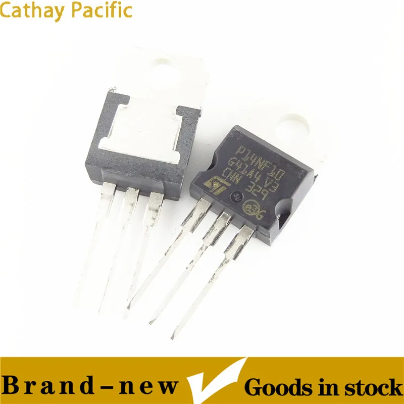 N-Channel Series Transistor, STP14NF10, TO-220, MOSFET, serigrafia