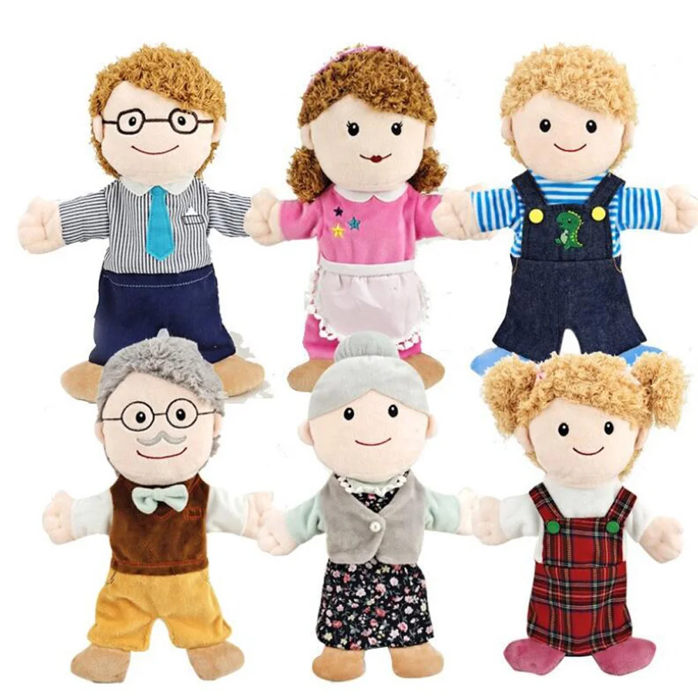 Children Hand Puppet Kid Plush Stuffed Toy Gift Family Member