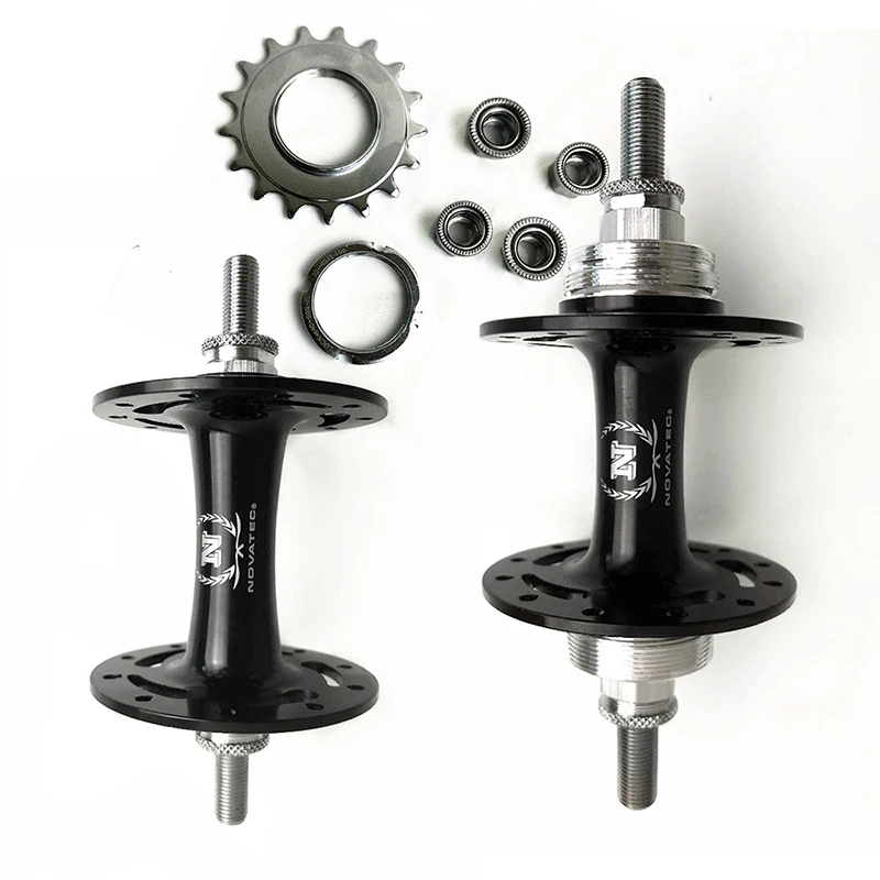 Novatec A165SBT A166SBT Single Speed Bicycle Hubs Front M9*140 20H 32H Rear M10*165 Fixed Gear 24H 32H Street Bike Track Cube