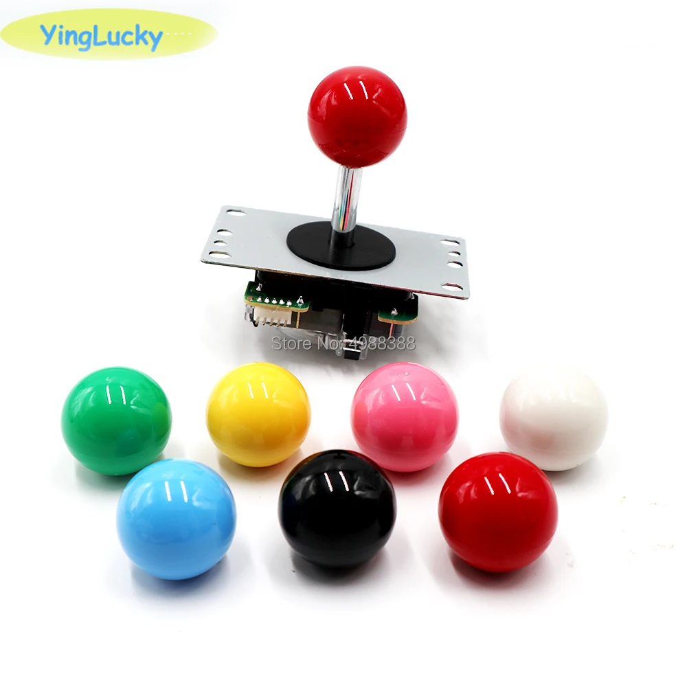 yinglucky Arcade Classic  Joystick 4 way 5pin DIY Game Joystick Red Ball Fighting Stick Replacement Parts For Game Arcade  jamma