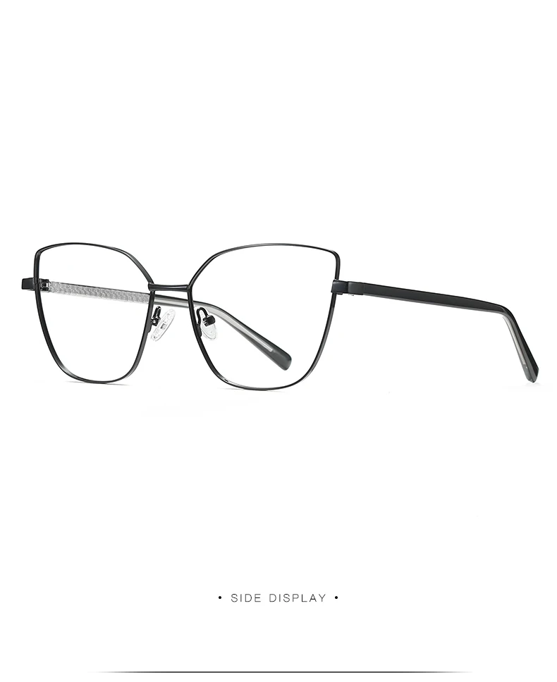 Mode Frauen Katzenauge Vollrand Legierung Brille Rahmen für weibliche verschreibung pflicht ige Brillen optische Brille für Frau – Detail 11