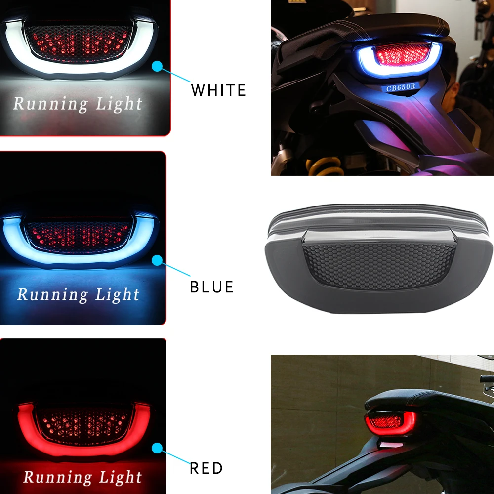 

Motorcycle LED Rear Lamp Brake Tail Lights Taillight Turn Signal Light For Honda CB650R CBR650R CB300R 150R luces led para moto