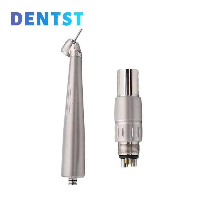 Dental 45 Degree High Speed Handpiece LED Air Rotor Inner Water Spray Torque Head Dentist Cartridge Optic Fiber 4/6 Holes