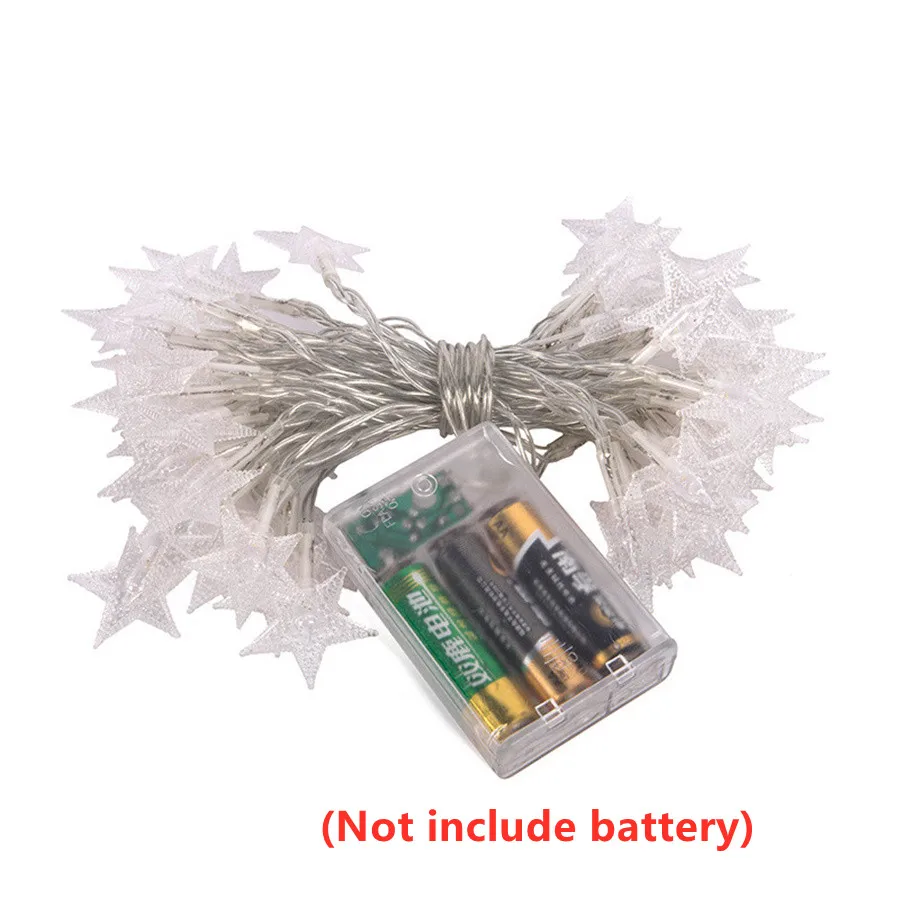 جديد 6M10M بطارية/USB بالطاقة ستار Led الجنية سلسلة أضواء أكاليل وميض ستار مصباح لقضاء عطلة حفل زفاف زينة عيد الميلاد