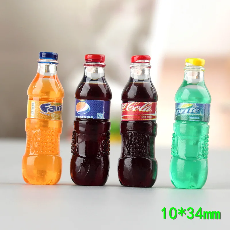 Mini Soda Bottles For BJD Dolls Pretend Play Toy Decoration Doll Accessory