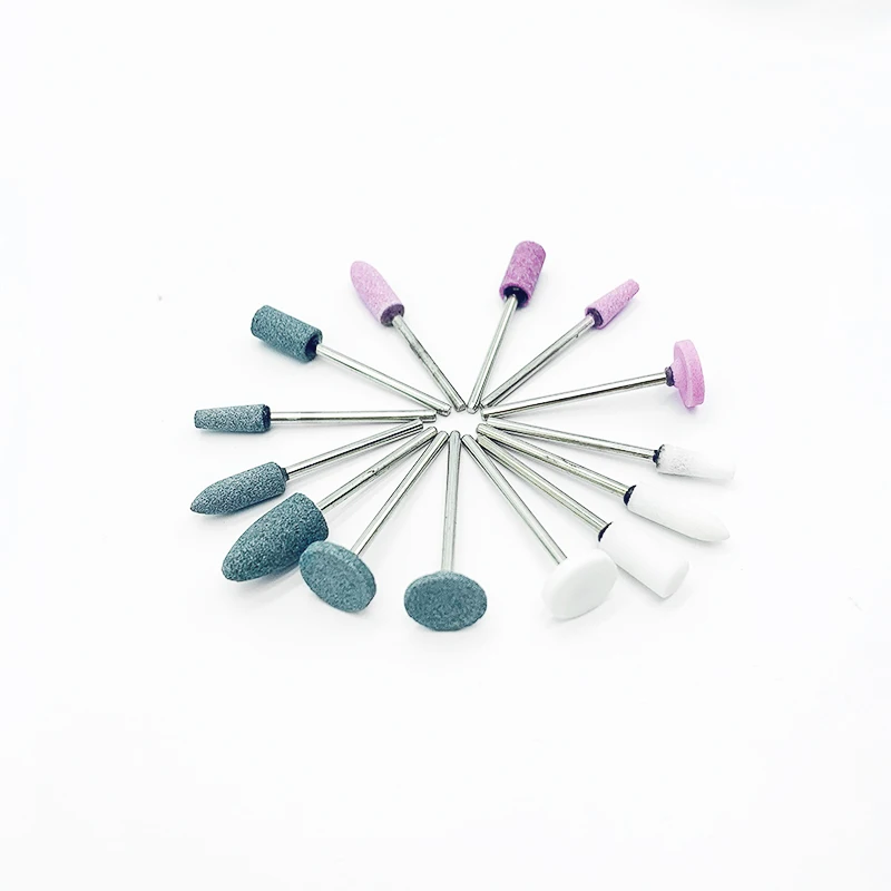 

Dental Fine Stone Polishing Burs for Composite Polishing Gravel Ceramic Polishing Dental Lab Burs 2.35mm Shank Dental Drills