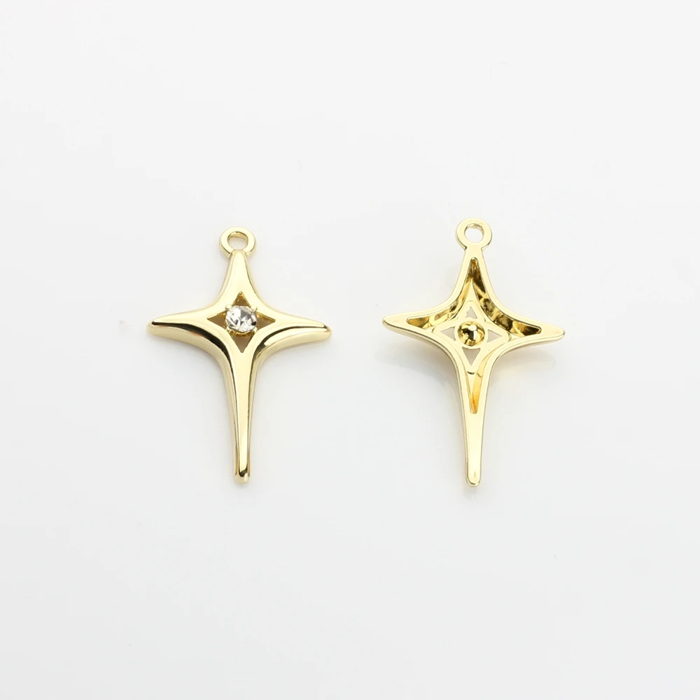 Zinc Alloy Metal    Stars Pendant Charms 10pcs/lot For DIY Jewelry making Finding accessories