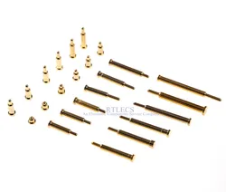 10 Pcs Pogo Pin Connector Current Spring Loaded Contact SMD Needle 2 3 4 5 6 7 8 9 10 Test Probes Gold-plated