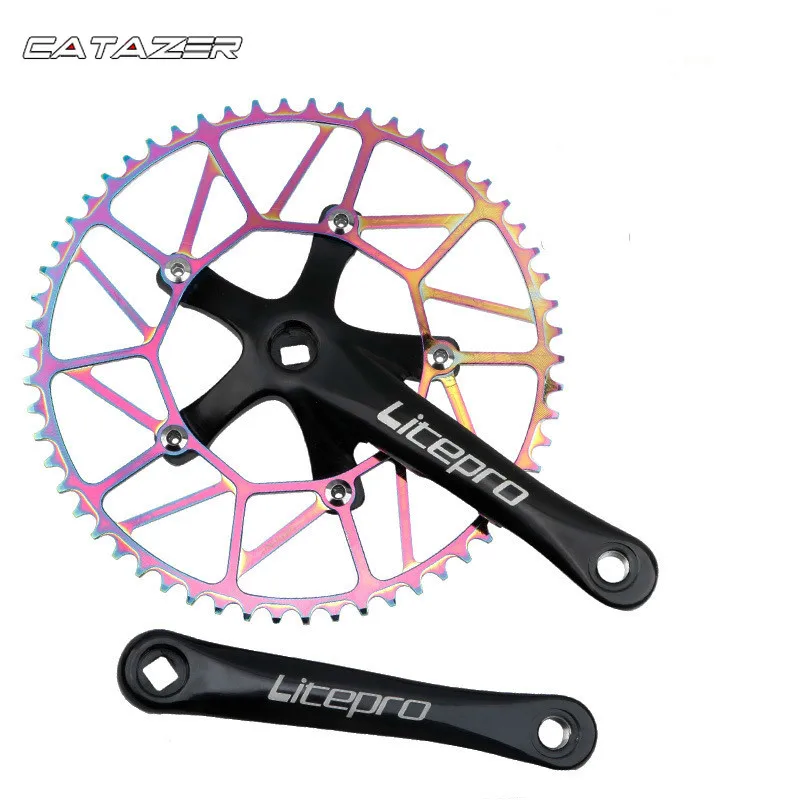 

170mm 130 BCD Ultralight Bicycle Crankset 5 Nails Square Hole BXM Crank Chain Ring 46T 48T 50T 52T 54T 56T 58T Mtb Crankset