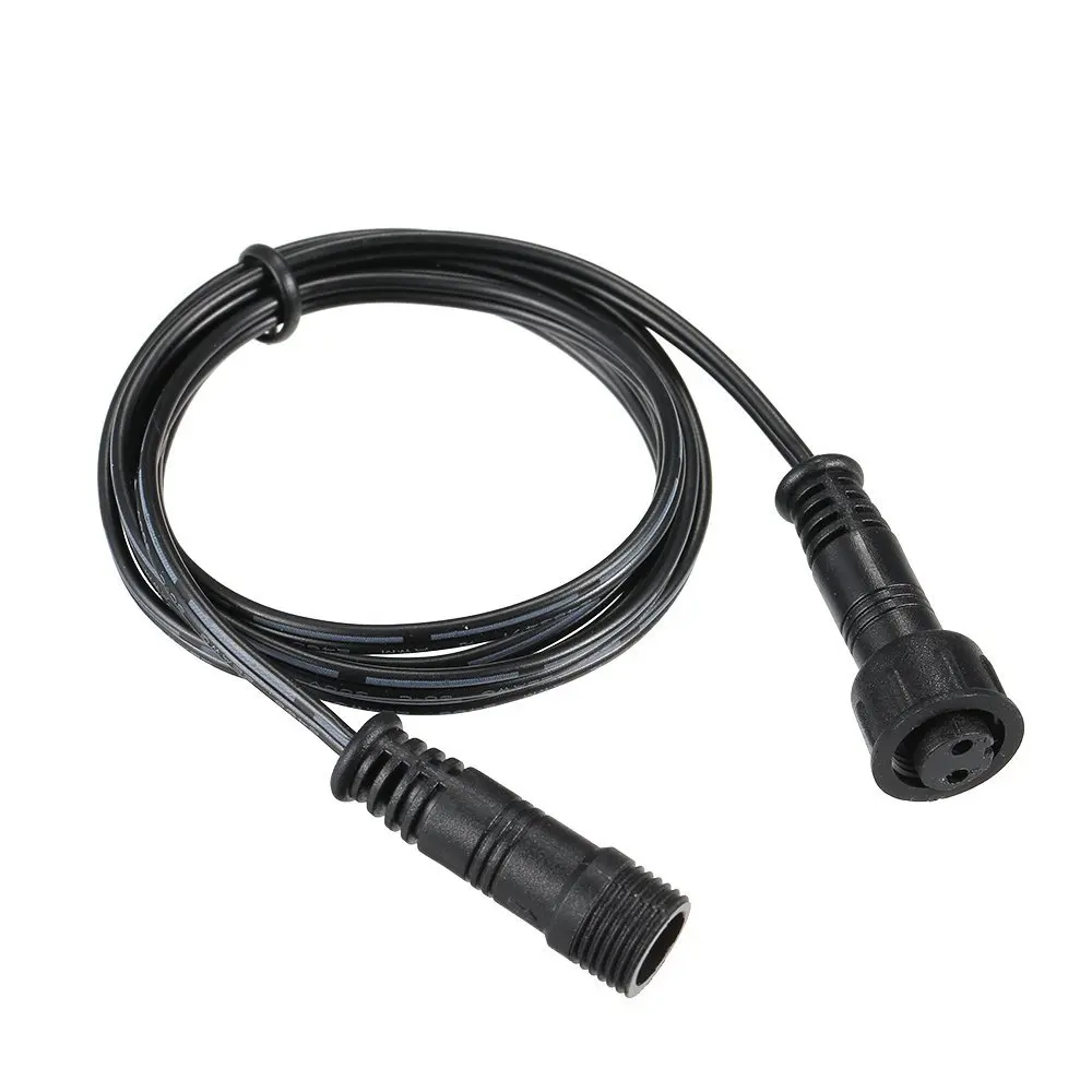 1pc 1m Extension Cable For Underground Floor Light IP67 Waterproof 2pin Connector Male to Female for Decking Light