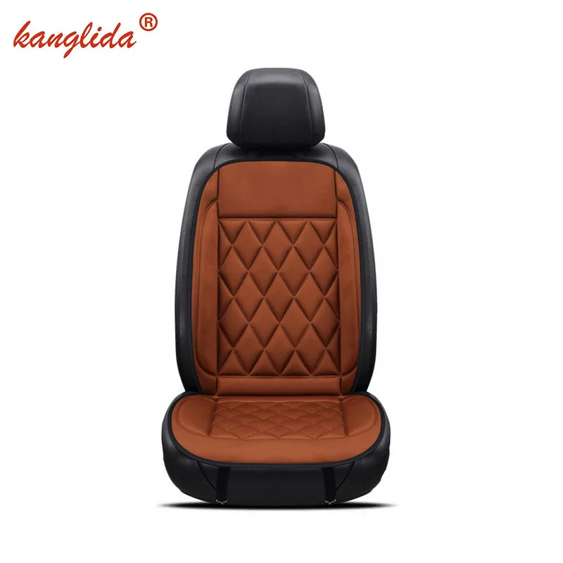 KANGLIDA  12V Thermostat Car Seat Heating Cushion Small Square Style Car Seat Cover 1 Piece For Winter durable And Warm