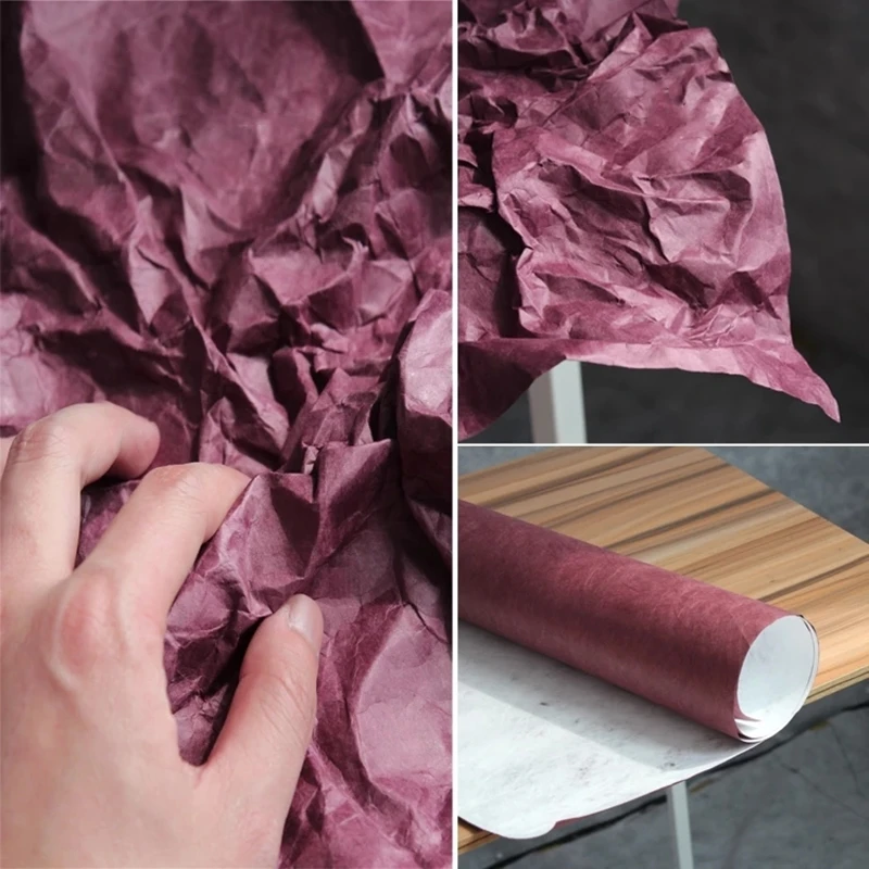 Dark Red Tyvek Paper  Washing Breathe Stiff Waterproof DIY Modeling Design Crafts Decor Bags Wallet Clothes Designer Fabric