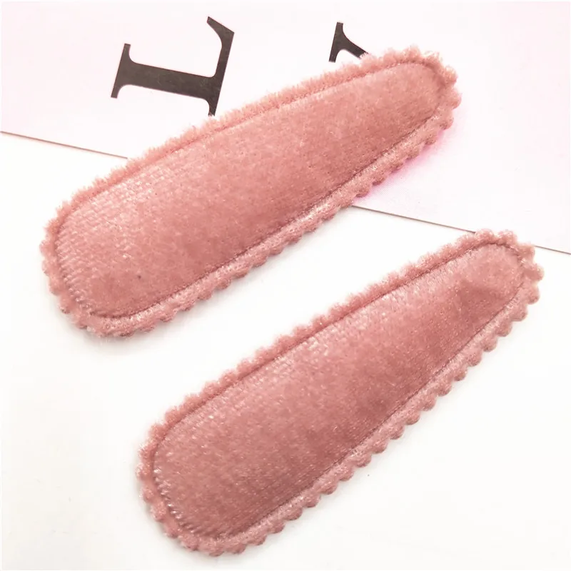 60pcs/lot 5.5cm felt padded applique snap clip cover for BB Headdress clip accessories