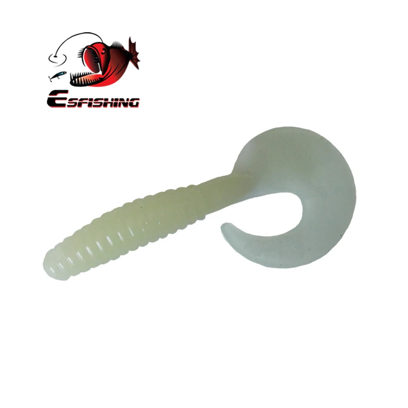 KESFishing Fishing Grub Lure Soft Silicone Bait JKCT80 80mm 5g Peche Rubbler For Bass Fishing Jigging Baits Bass