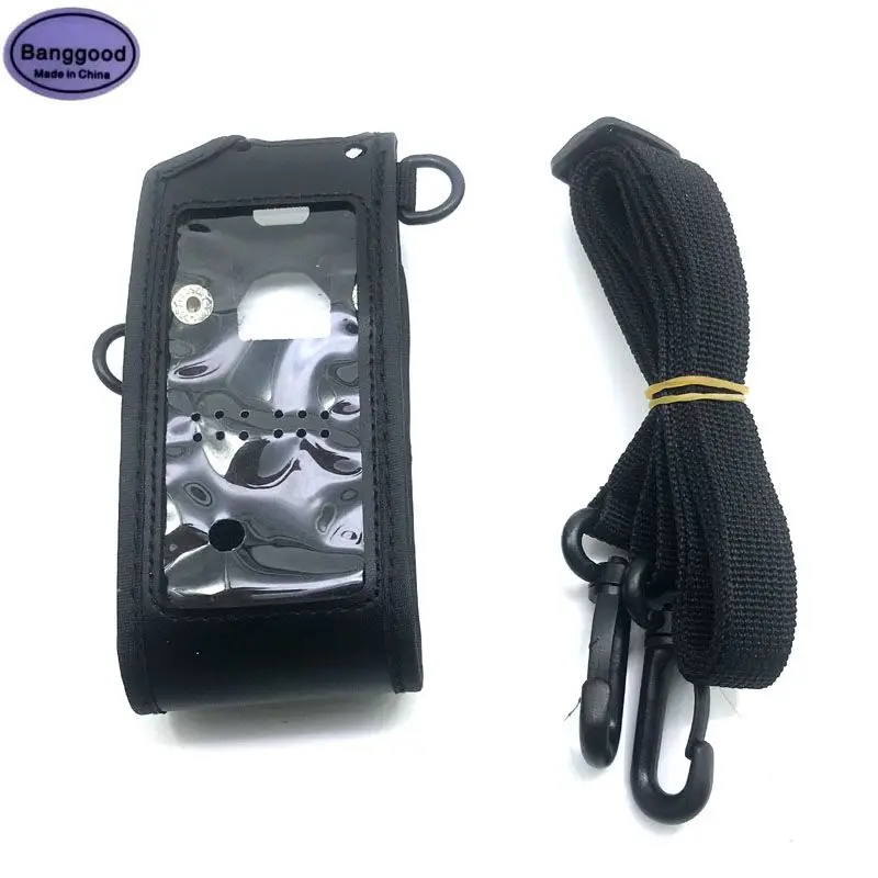 High Quality ANYTONE ATD878UV AT-D878UV Plus Ham Radio Walkie Talkie Soft Leather Case Protection Bag