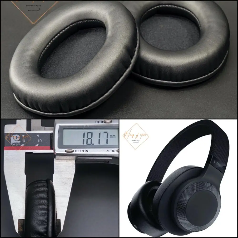 Oval Ellipse Egg Shape Soft Leather Ear Pads Foam Cushion EarMuff For JBL E65 Headphones Perfect Quality, Not Cheap Version