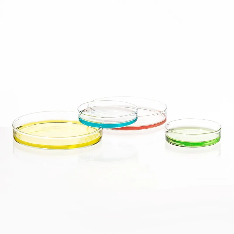 2Mm Wanddikte 90Mm Borosilicaatglas Petri Cultuur Schotel Voor Chemie Laboratorium Bacteriële Gist 1Lot/5 stuks