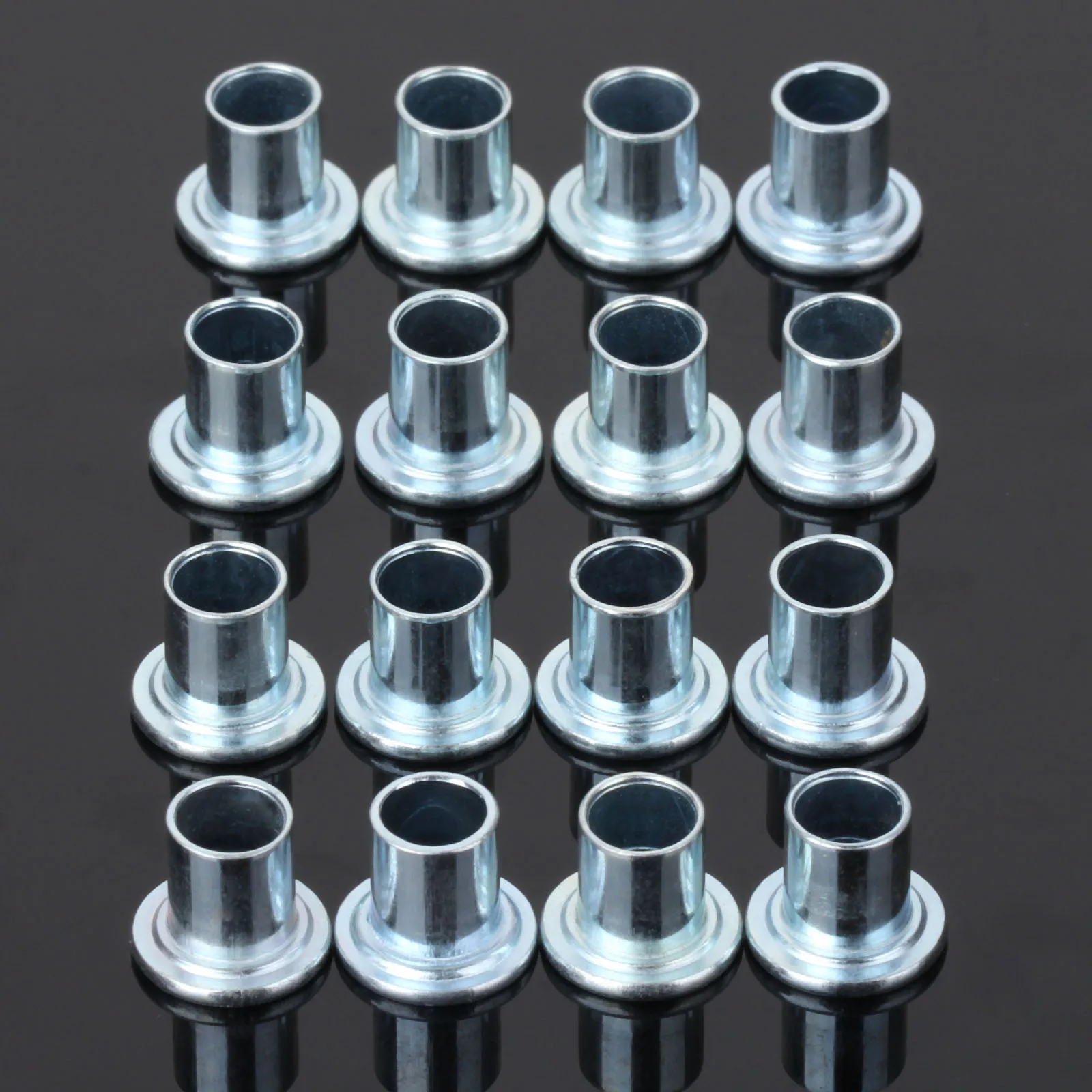 16 Pcs Silver Iron Roller Skate Wheels Accessories Center Bearing Bushing Spacers for 608 /688 Skating Wheels Replacements