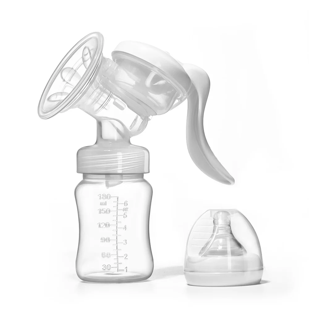 Eenbei Manual breast pump, breast pump accessory adapter clip for maternal and newborn baby use with milk storage bag and bottle