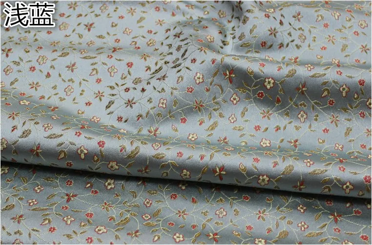 75x50cm floral style damask silk satin brocade jacquard fabric costume upholstery furniture curtain clothing material