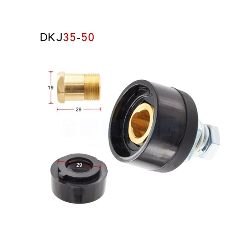 Europe Welder Quick Fitting Male Cable Connector Socket DKJ 10-25 50-70 Plug Adaptor Female Insert Welding Accessories