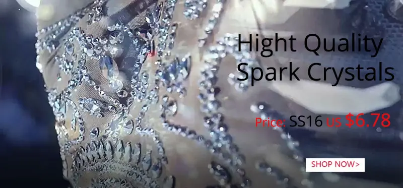 YANRUO 3200 Rivoli Schwarz Diamant Nähen auf Strass Glas Steine Grau Strass Applikationen für Hochzeit Kleider – Detail 1