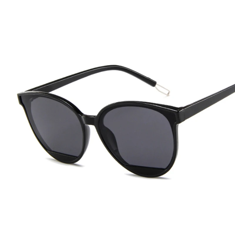 New Retro Sexy Mirror Sunglasses Woman Brand Designer Luxury Vintage Cat Eye Black Sun Glasses Female Ladies UV400 Oculos