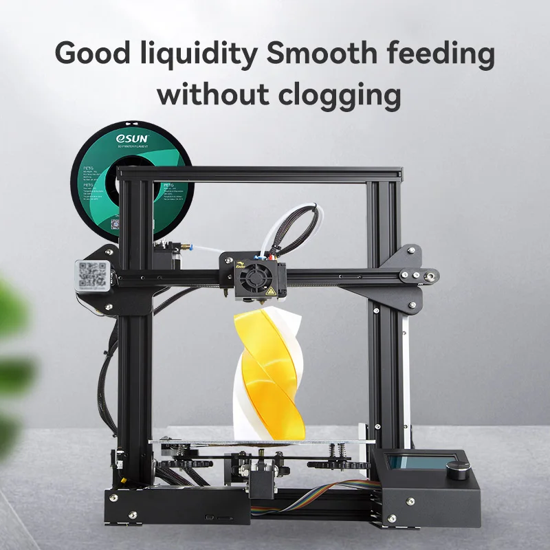 Filamento eSUN PETG de 1,75mm, filamento de impresora 3D, precisión PETG +/- 0,05mm, carrete de 1KG de 2,2 libras, materiales de impresión 3D para