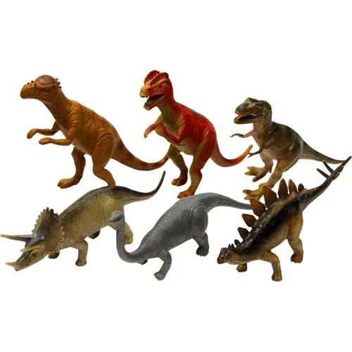 6 piece 8 Inc Toy Dinosaur Animals Set-Dinosaur Big size 20 cm