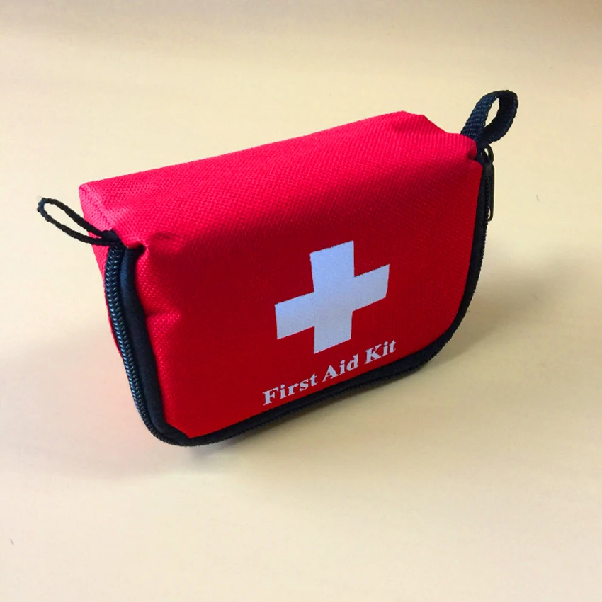 1Set borsa portaoggetti portatile rossa grande di pronto soccorso, custodia per Organizer di sopravvivenza di emergenza da campeggio per auto da viaggio all'aperto