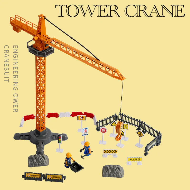 High-quality simulation tower crane model,1:100 crane toy, engineering set,free shipping for wholesale and retail