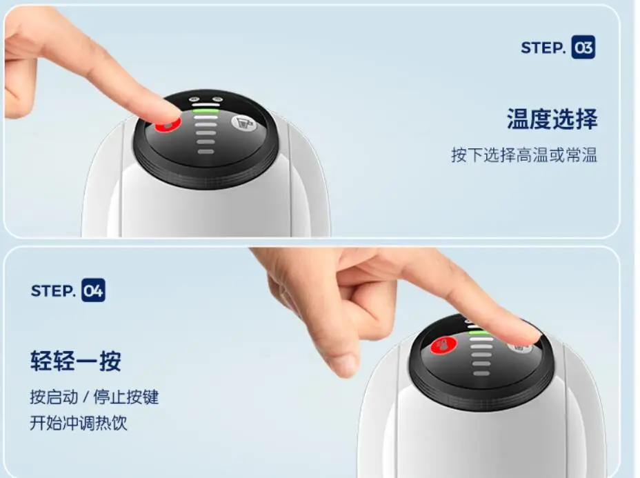 Nescafe Dolce Gusto อิตาเลี่ยนแคปซูล Home เครื่องชงกาแฟสีดำครัวเรือน Cafe Maker เอสเปรสโซสีชมพู GENIO Basic 15BAR ที่ตีฟองน...