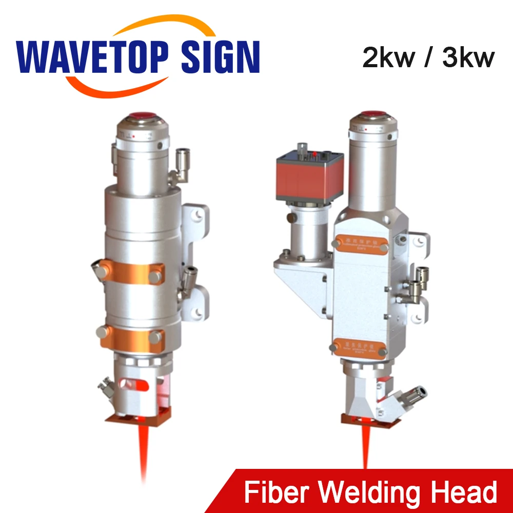 WaveTopSign 1064nm 2kw 3kw Fiber Laser Welding Head with QBH or RD Connector Lens for Fiber Laser Welding Machine