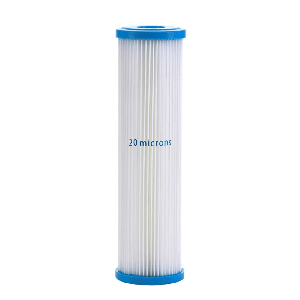 2.5 x 10 Inch Compatible Pleated Replacement Water Filter Cartridges,20 Micron, Dirt Sediment Filtration