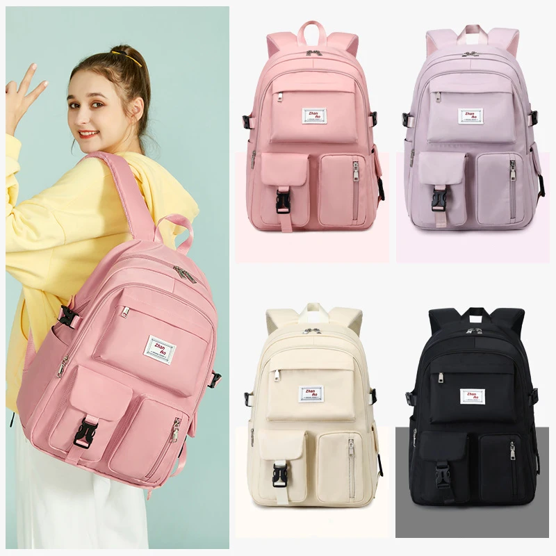 15.6 inch College School Bookbag Teen Girls Casual Backpack High Middle School Daypack Women Daily Travel