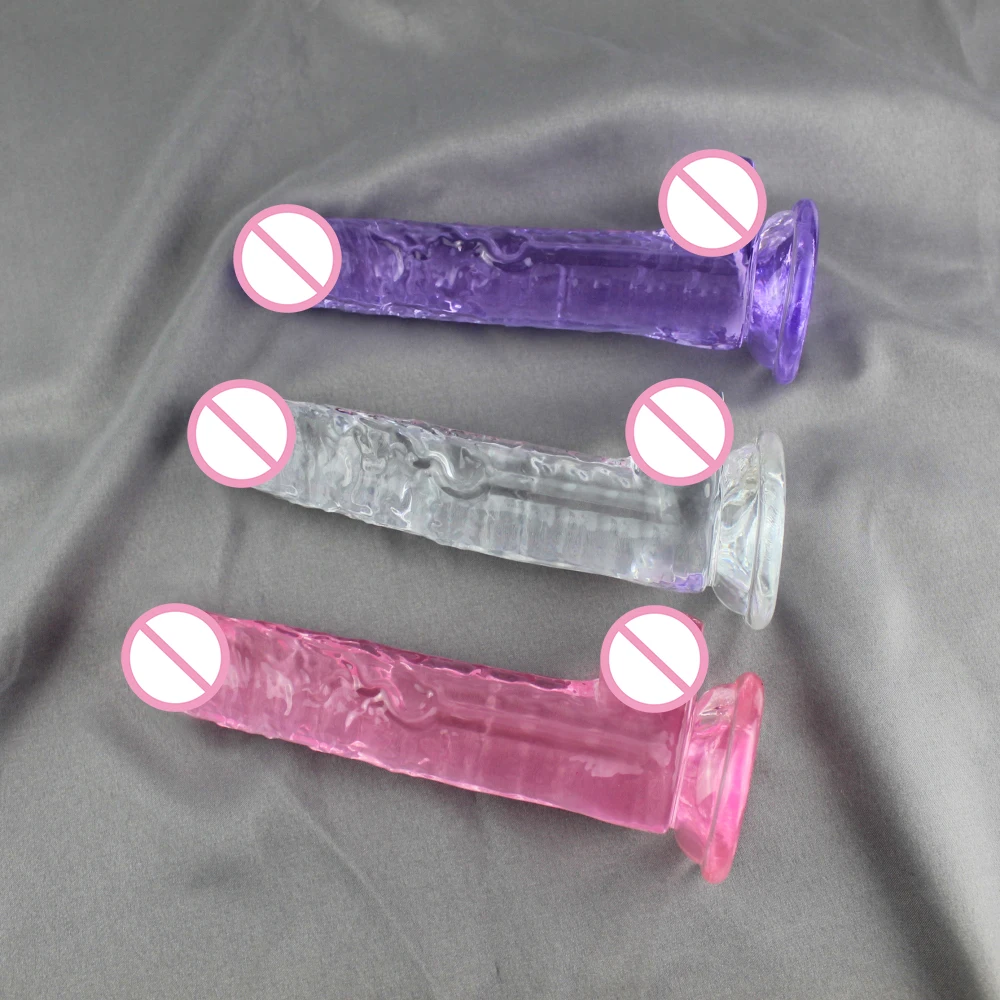 Female Jelly Small Realistic Dildo Strong Suction Cup Big Penis Dick Erotic Goods Sexy Product Sex Toys for Women Adults 18 Shop