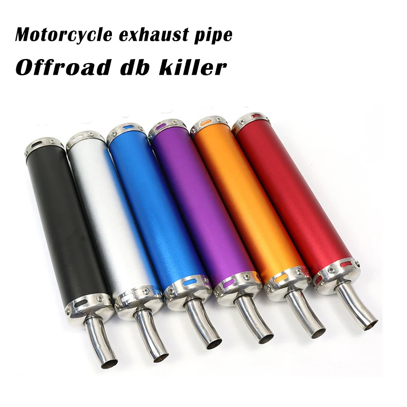 Motorcycle Exhaust System Curved Tail Pipe Universal Muffler For r25 z750 r3 mt07 mt09 Db Killer Accessories Modification Tools