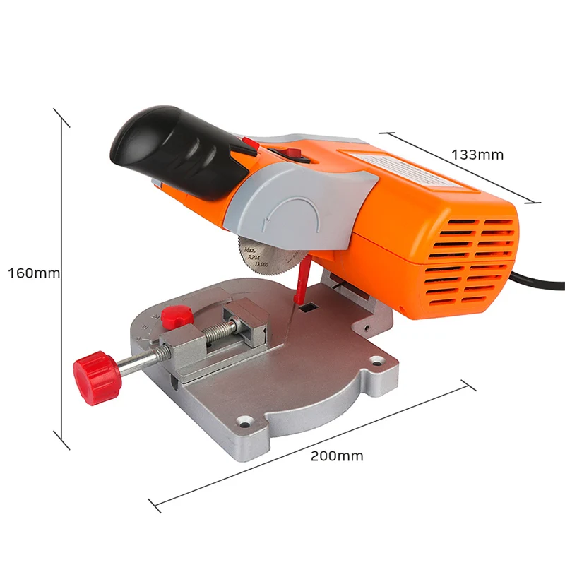 Mini Table Saw Machine Woodworking Electric Bench Saw Handmade DIY Cutting Machine 45 Degree Cut-off Saw For cutting Metal Wood