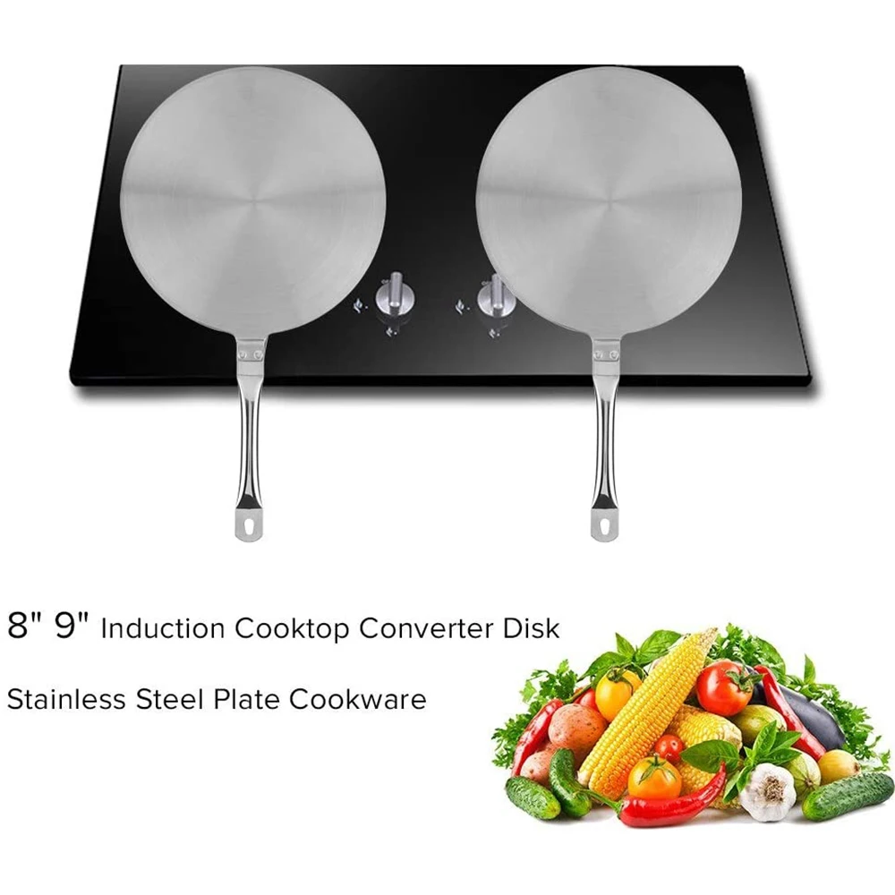 Kitchen Induction Cooker Heat Conduction Plate Stainless Steel Induction Cooker Converter Kitchen Stove Accessories