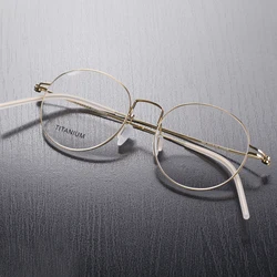 Denmark Brand Lightweight Titanium Eyewear Retro Round Glasses Frame Men Women Optical Prescription Eyeglasses oculos de grau