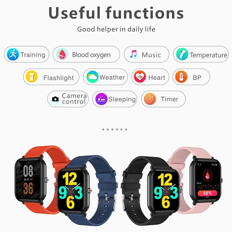 LIGE 2024 New Smart watch Ladies Full Touch Screen Sports Fitness watch IP67 Waterproof Bluetooth For Android IOS Smartwatch Men