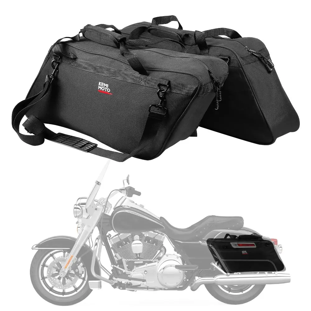 Saddle Bag Motorcycle Waterproof Touring Bag For Electra Glide For Road Glide For Kawasaki Vulcan For Yamaha Vision For Honda GL