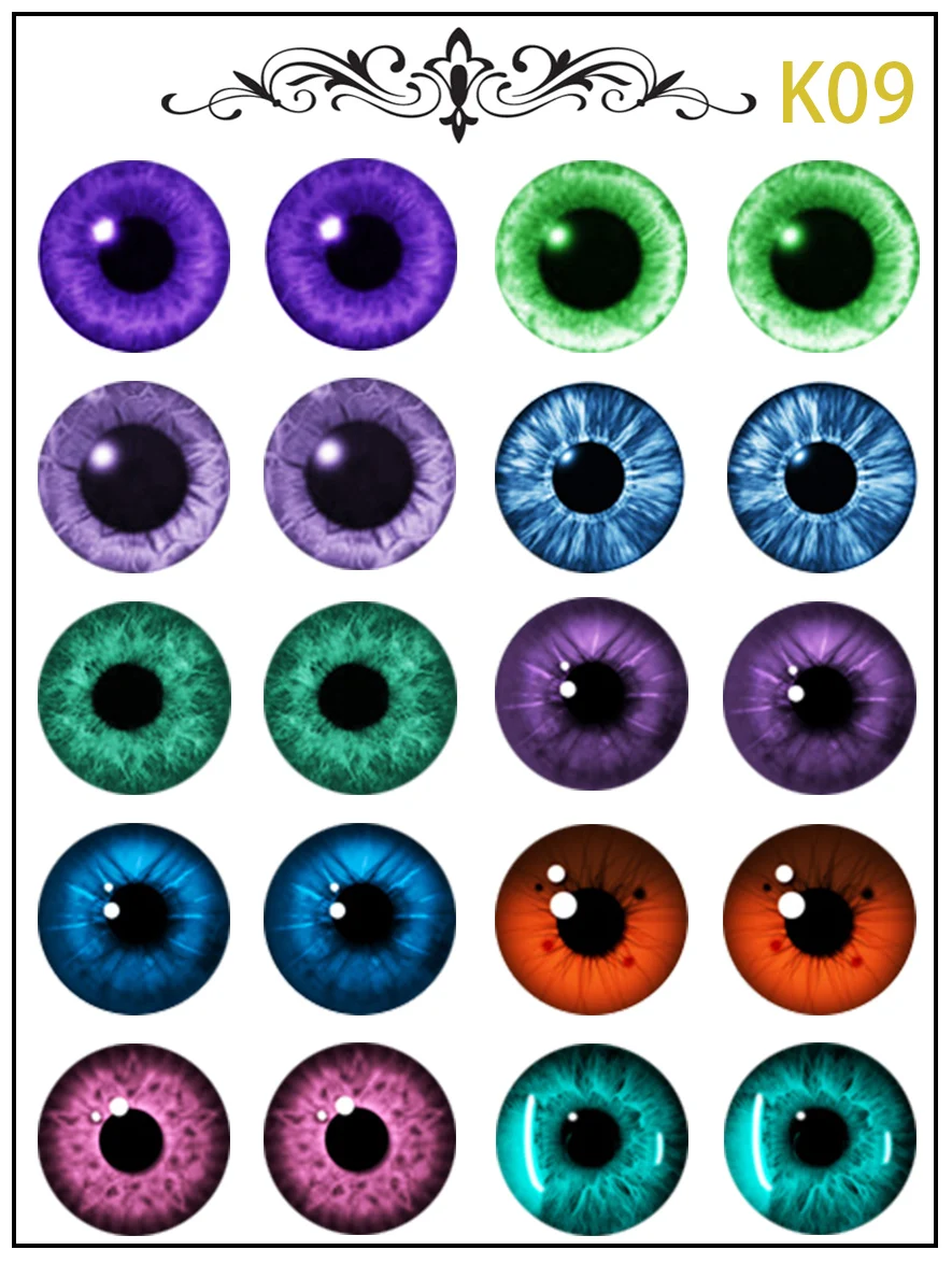 New Blythe Doll Eye Piece Pattern Paper DIY Doll Eye Accessories