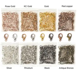 30pcs 10 12 14 16mm Lobster Clasps For Bracelets Necklaces Hooks Chain Closure Findings Accessories For Jewelry Making Wholesale